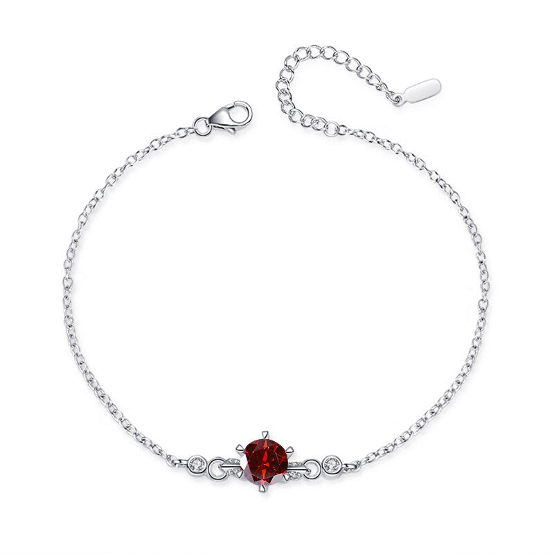 Real 1.0CT Moissanite Diamond 925 Sterling Silver Bracelet For Women