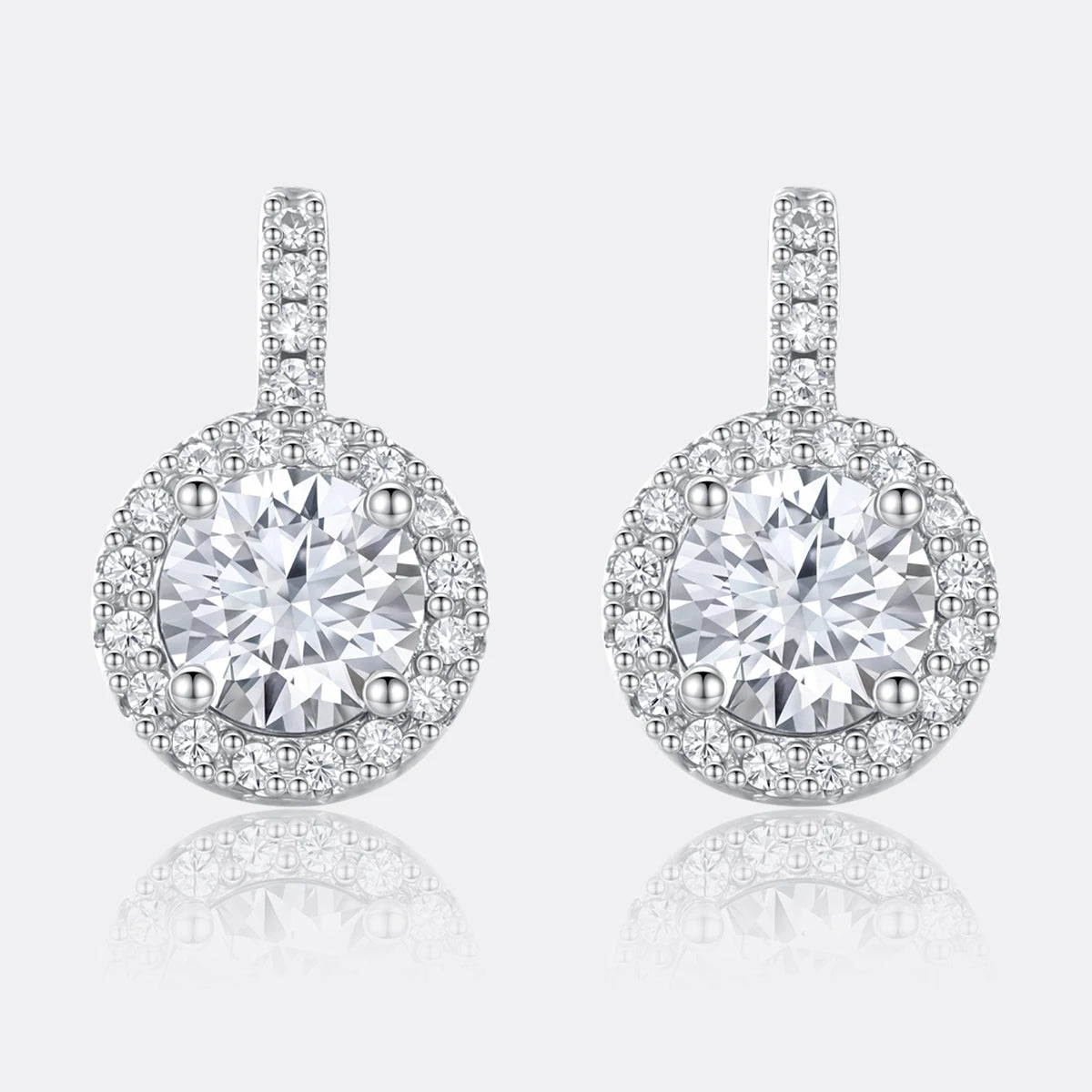 Silver Moissanite 925 Wedding Bride Diamond The New Listing Elegant For Woman Hot Sale Small Earing Korean Earring